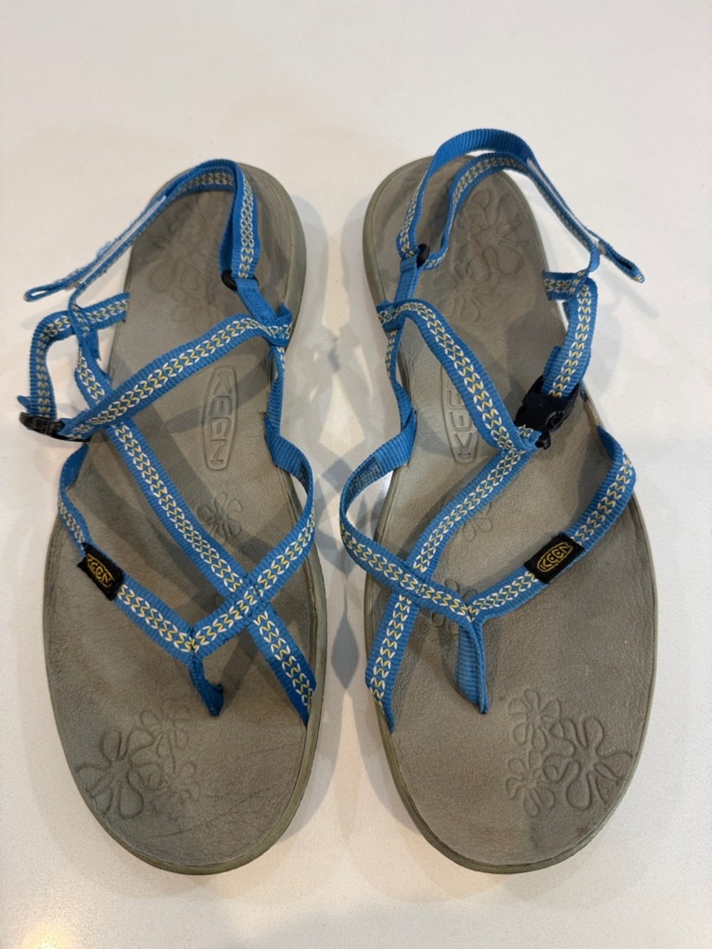 Keen Women's Blue and Gray Strappy Sandals